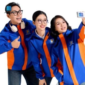 Ao khoac dong phuc cong ty Petrolimex mau xanh phoi cam (1)