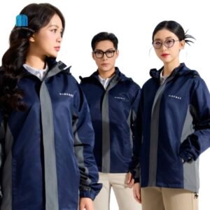 Ao khoac dong phuc cong ty VinFast mau xanh phoi xam (2)