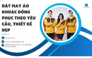 Banner dat may ao khoac dong phuc