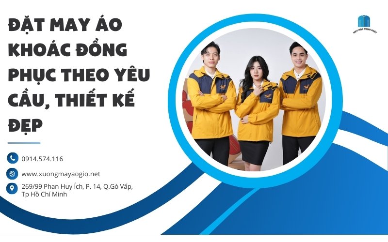 Banner dat may ao khoac dong phuc