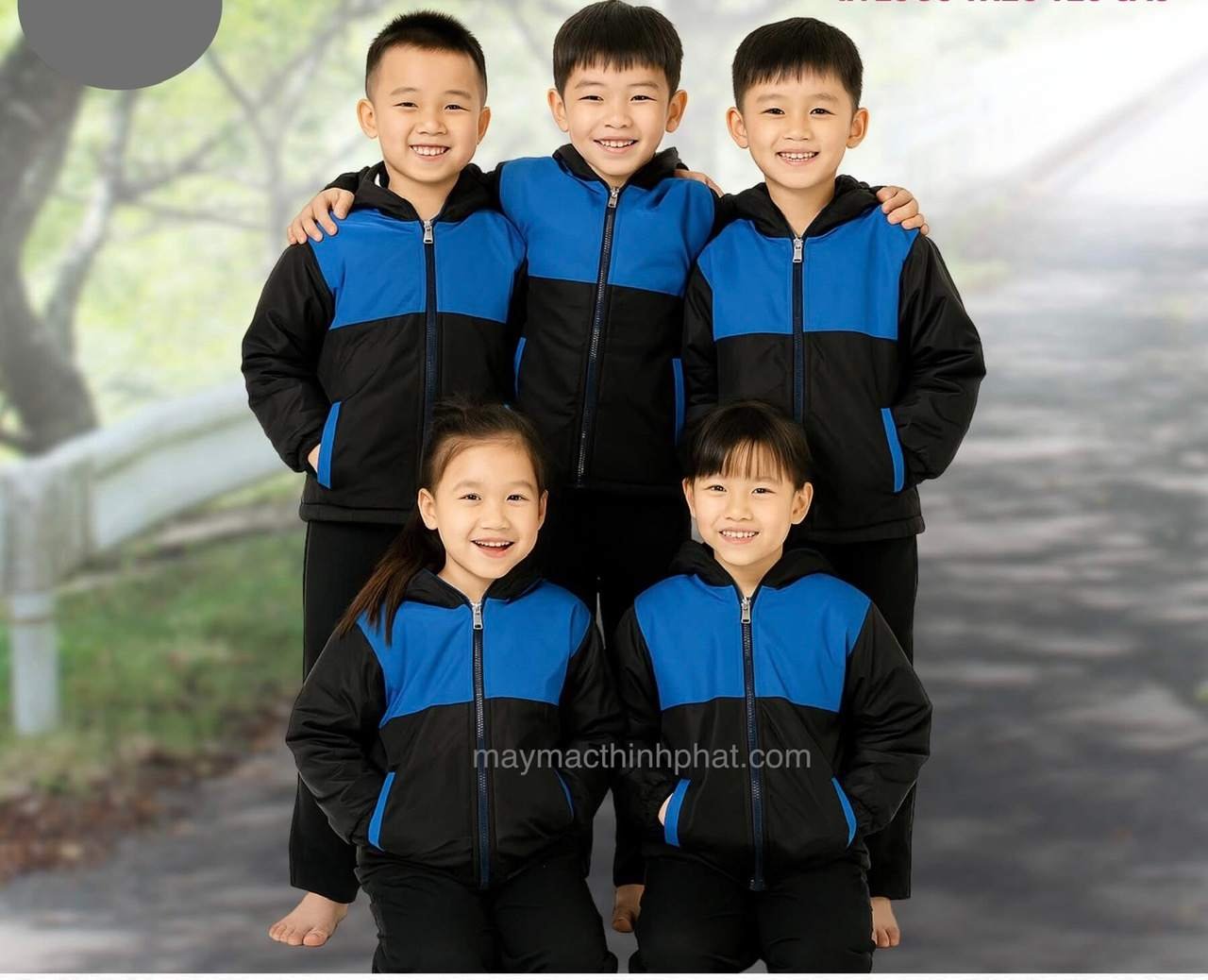 May áo gió áo khoác đồng phục học sinh May áo gió áo khoác đồng phục học sinh