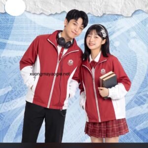 May áo khoác đồng phục học sinh